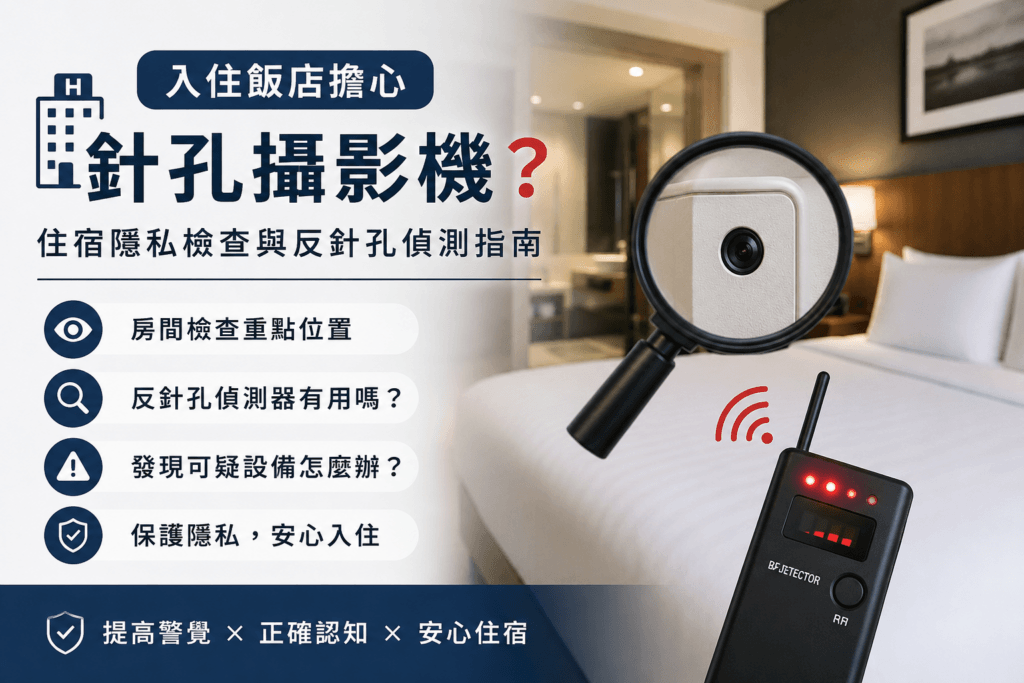 住宿隱私檢查與針孔攝影機偵測指南